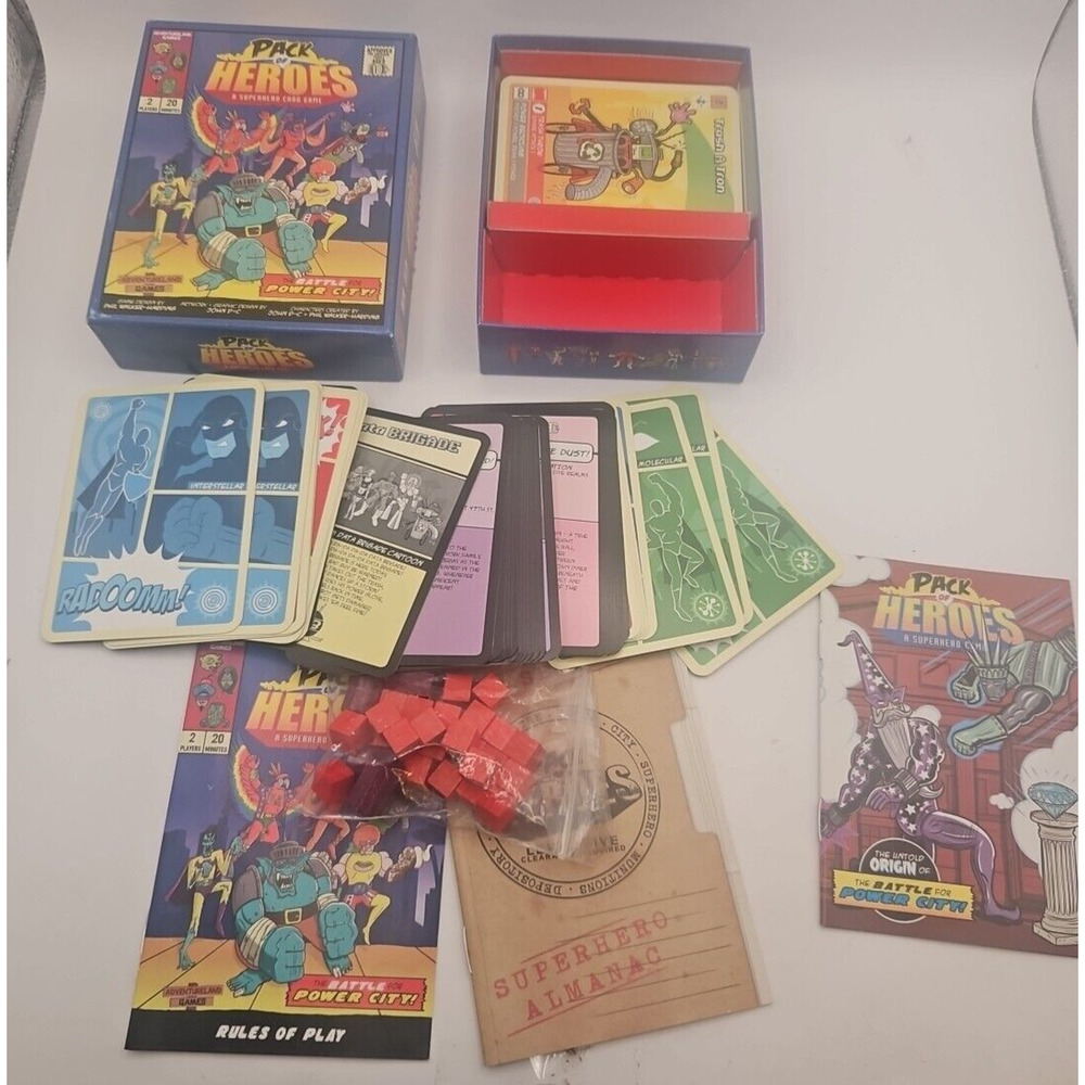 Pack of Heroes A‎ Superhero Card Game The Battle for Power City